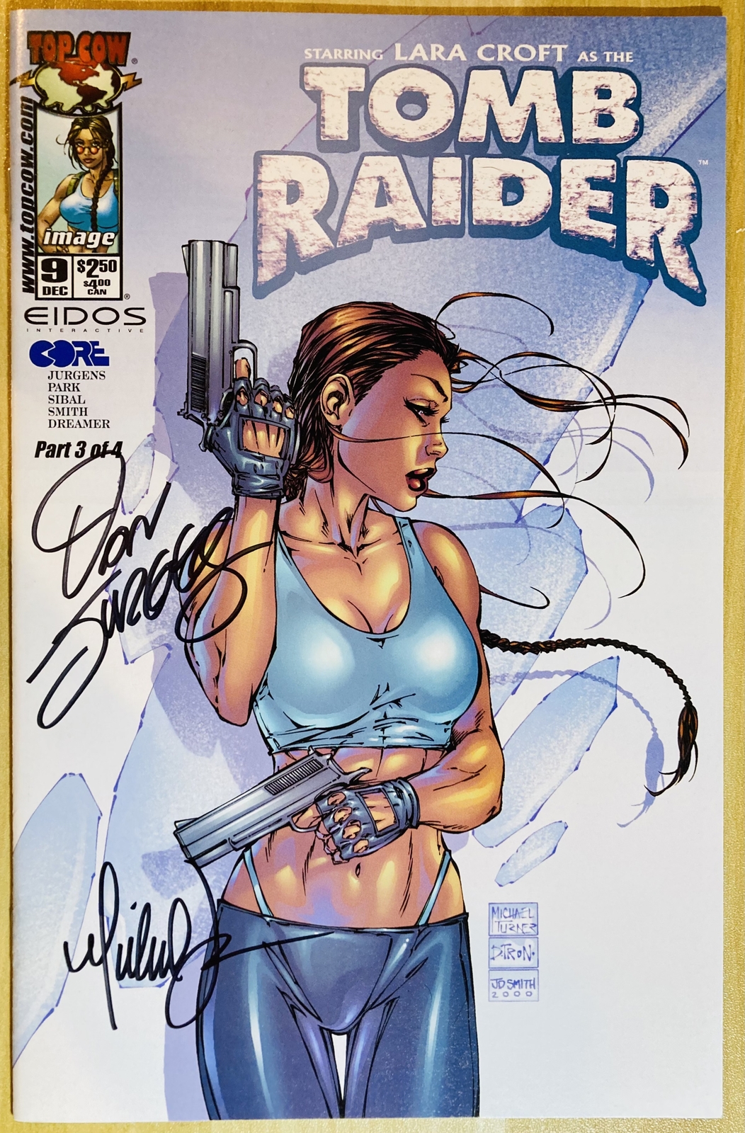 Tomb Raider #9 Michael Turner Signed W/Dan Jurgens 2000 Unread NM/NM+ Lara Croft Tomb Raider #9 Michael Turner Signed W/Dan Jurgens 2000 Unread NM/NM+ Lara Croft