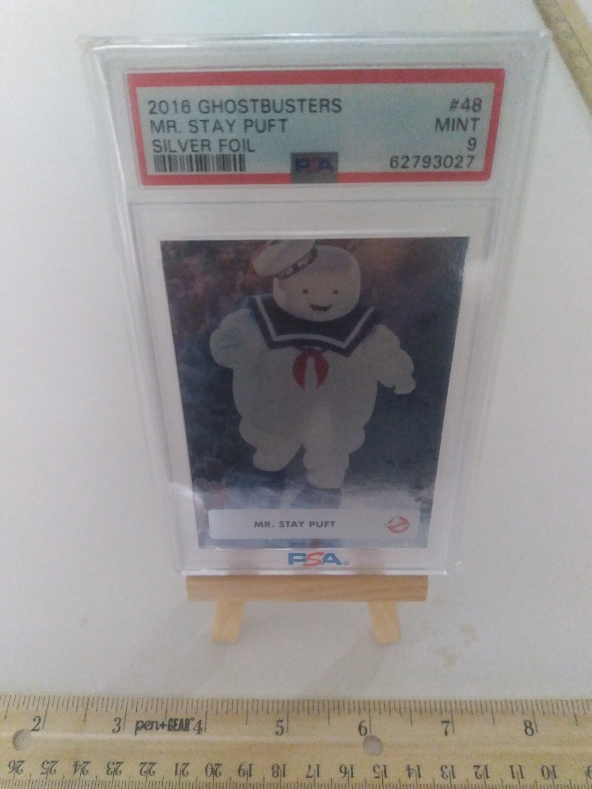 2016 Ghostbusters Mr. Stay Puft Silver Foil PSA MINT 9 # 48 WOW Gorgeous Card 2016 Ghostbusters Mr. Stay Puft Silver Foil PSA MINT 9 # 48 WOW Gorgeous Card
