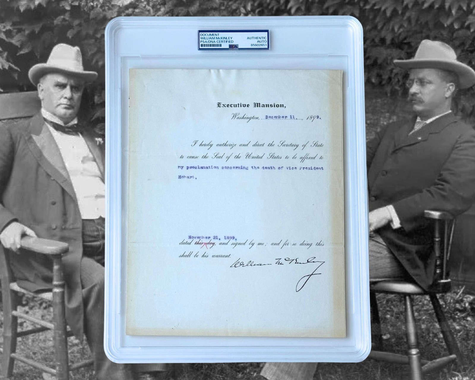 President William McKinley Announces Death of VP - The Rise of T. Roosevelt PSA President William McKinley Announces Death of VP - The Rise of T. Roosevelt PSA