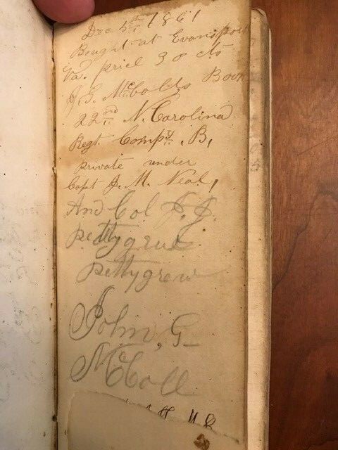 CONFEDERATE Civil War Diary, 22nd North Carolina McDowell Rifles CSA War Content CONFEDERATE Civil War Diary, 22nd North Carolina McDowell Rifles CSA War Content