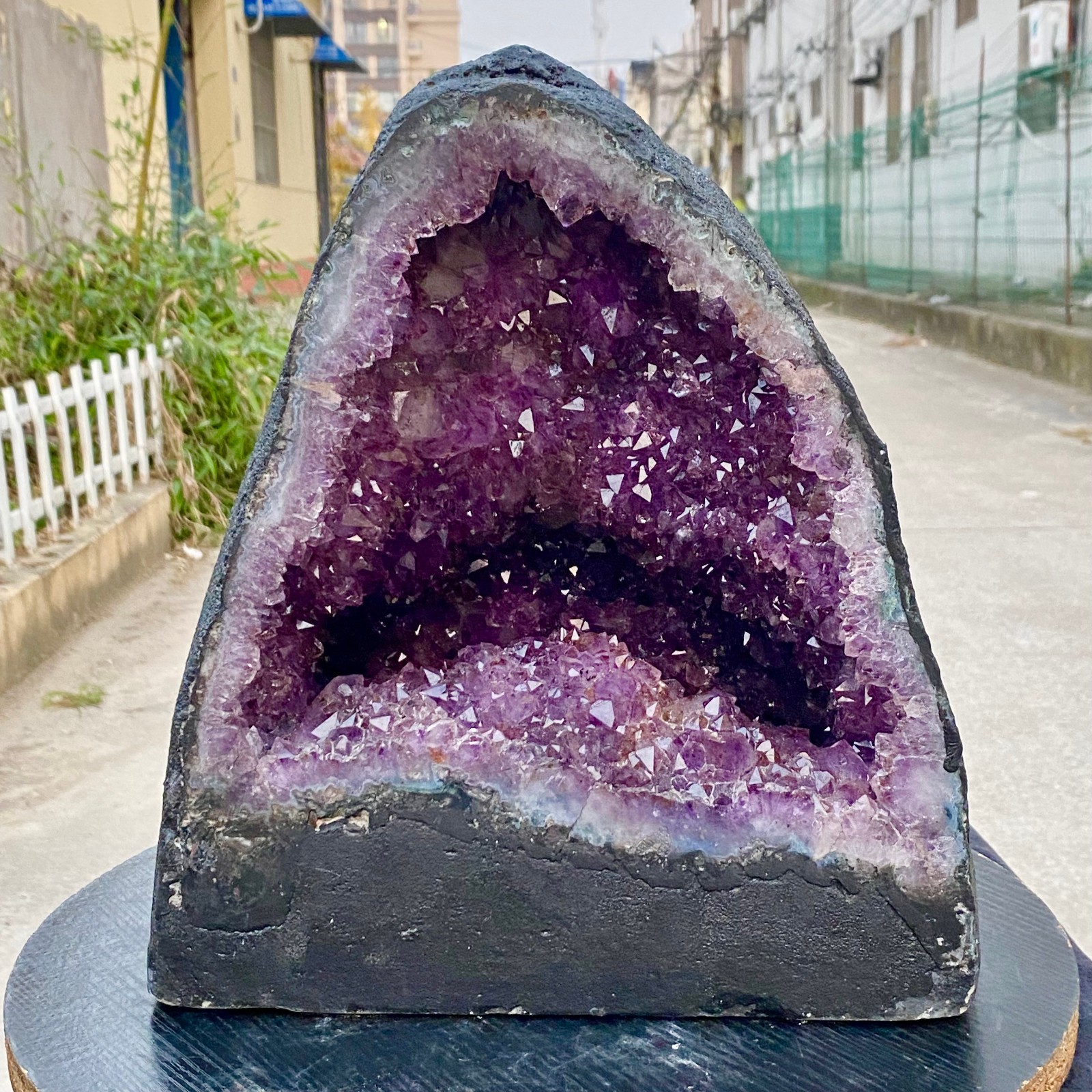 46.29LB Large Natural Amethyst Geode Cathedral Crystal Cluster Specimen Healing