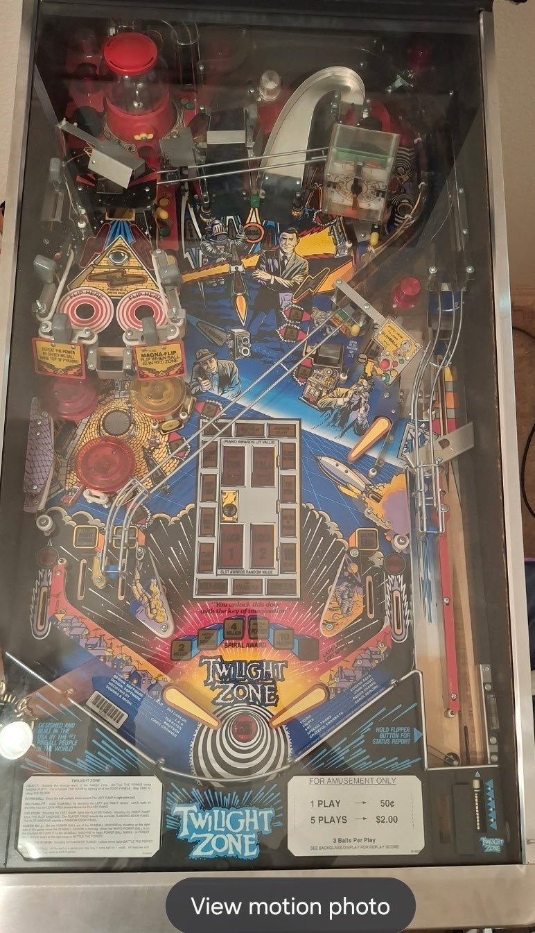 Midway Twilight Zone DBV Pinball Machine Bally 1993 Pinballs Midway Twilight Zone DBV Pinball Machine Bally 1993 Pinballs
