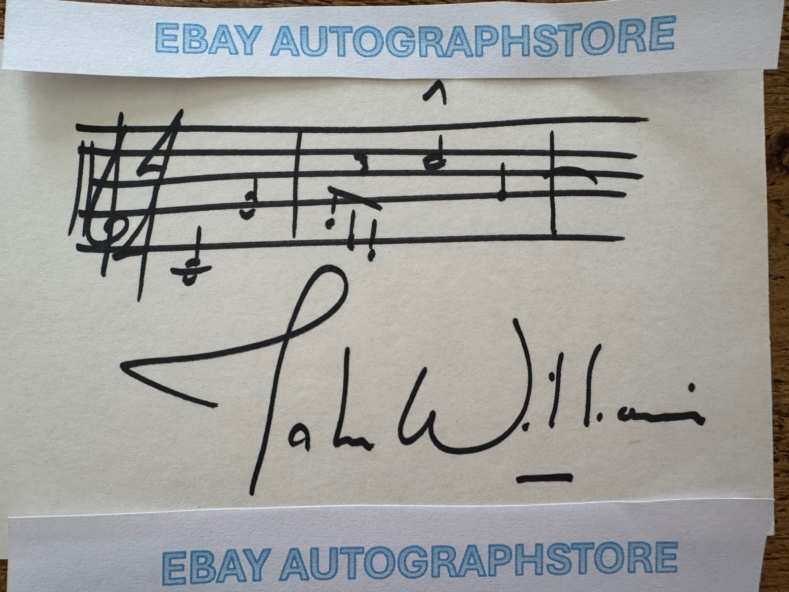 John Williams Genuine Signed Autographed HANDWRITTEN SHEET MUSIC from Star Wars