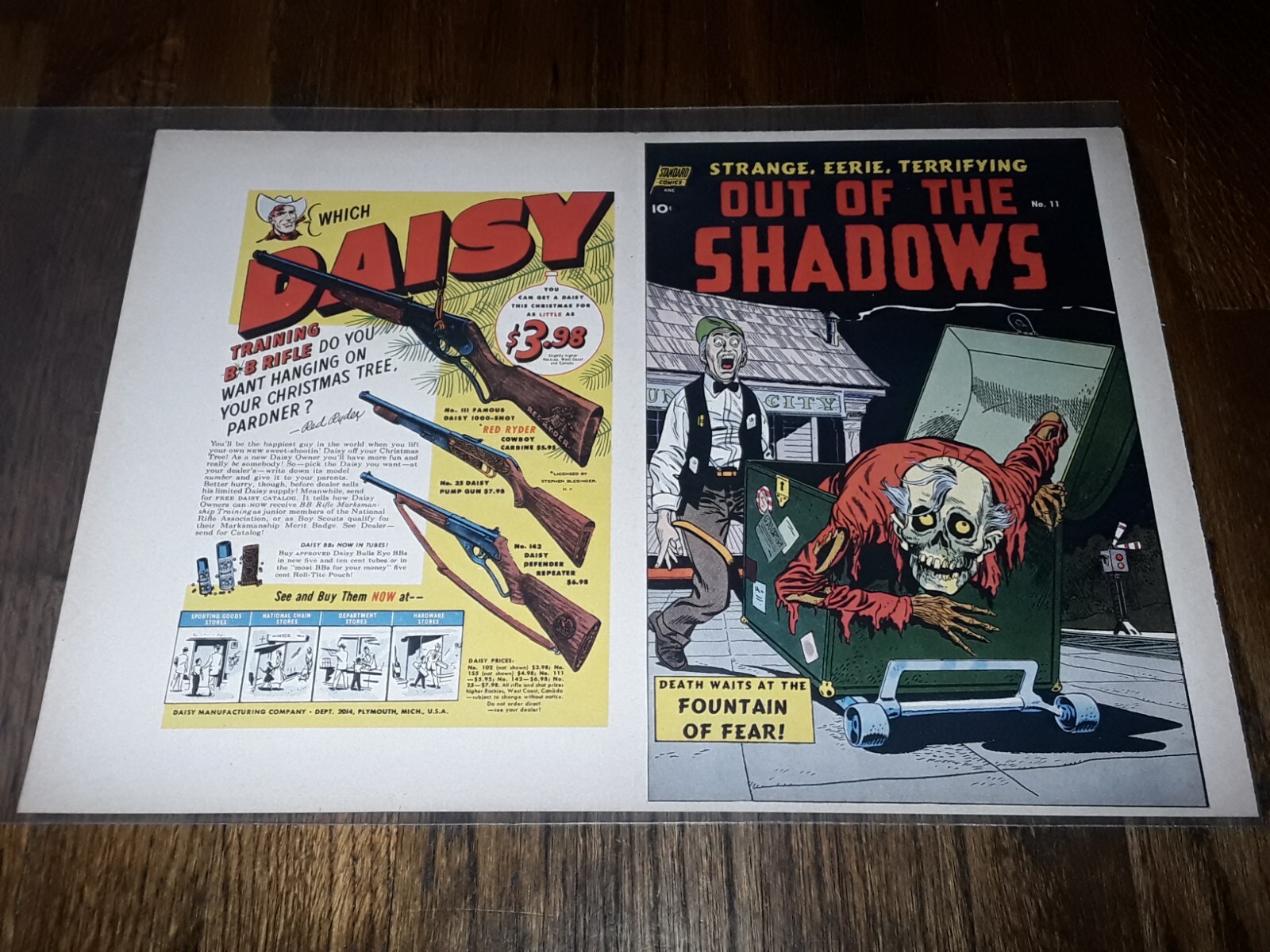 OUT OF THE SHADOW #11 PRINTER PROOF COVER ADs MARGINS PRE-CODE HORROR GOLDEN AGE OUT OF THE SHADOW #11 PRINTER PROOF COVER ADs MARGINS PRE-CODE HORROR GOLDEN AGE