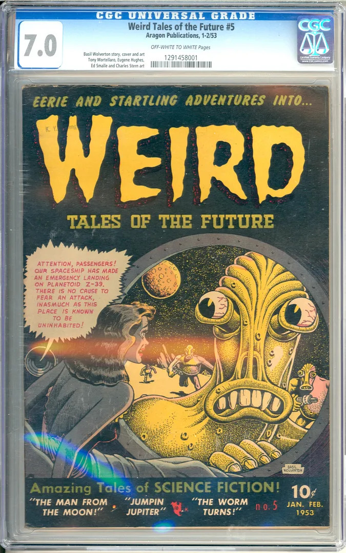 Weird Tales of the Future #5 Pre-Code Horror Wolverton Art Aragon 1953 CGC 7.0 Weird Tales of the Future #5 Pre-Code Horror Wolverton Art Aragon 1953 CGC 7.0