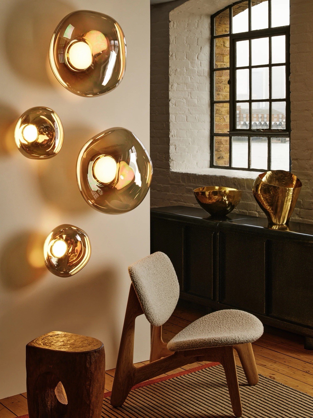 TOM DIXON MeltGOLD MINISURFACE SHADE ‘MES04GO’ Set of 4 TOM DIXON MeltGOLD MINISURFACE SHADE ‘MES04GO’ Set of 4