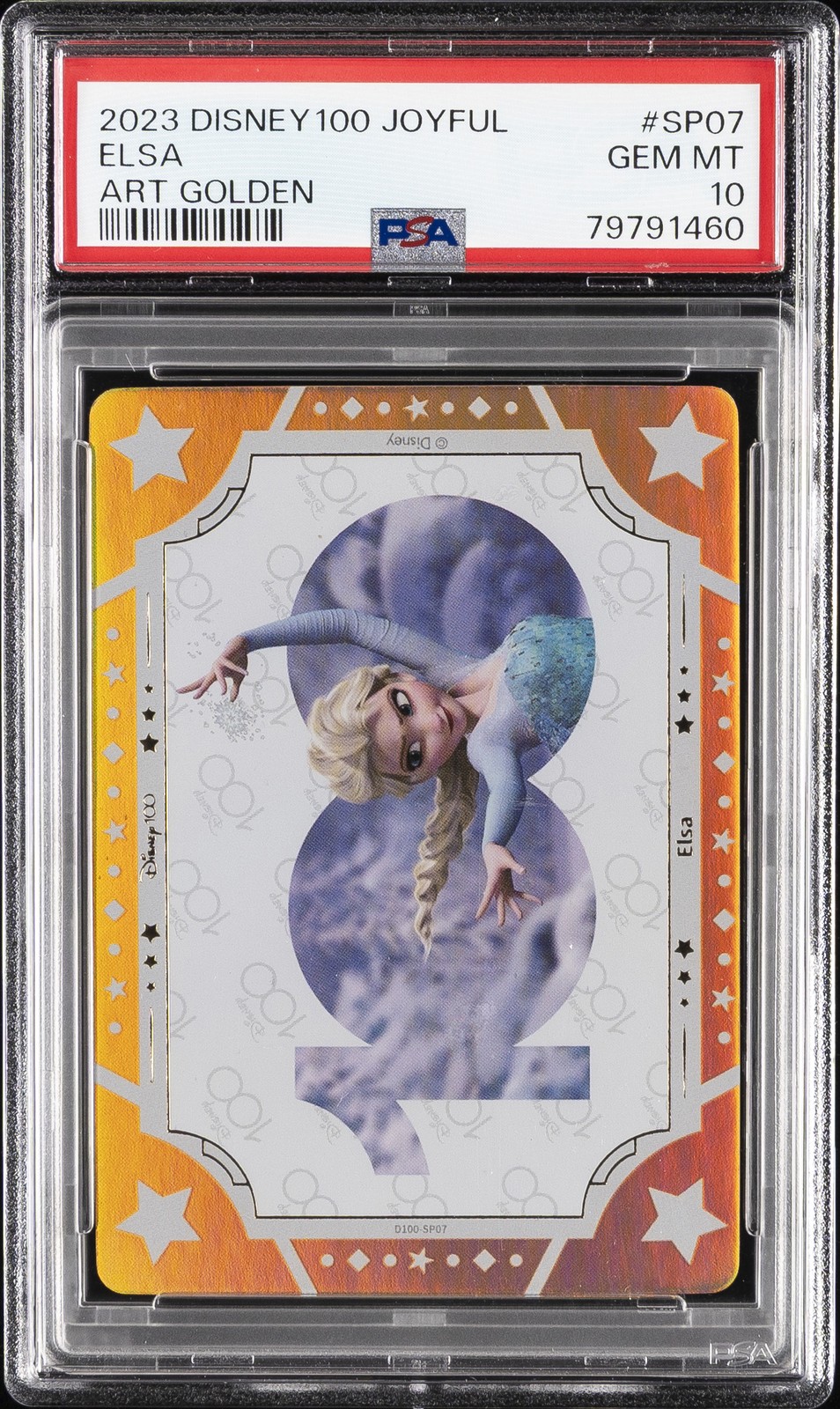 2023 CARD.FUN DISNEY100 JOYFUL ART GOLDEN #SP07 ELSA 48/100 PSA 10 2023 CARD.FUN DISNEY100 JOYFUL ART GOLDEN #SP07 ELSA 48/100 PSA 10