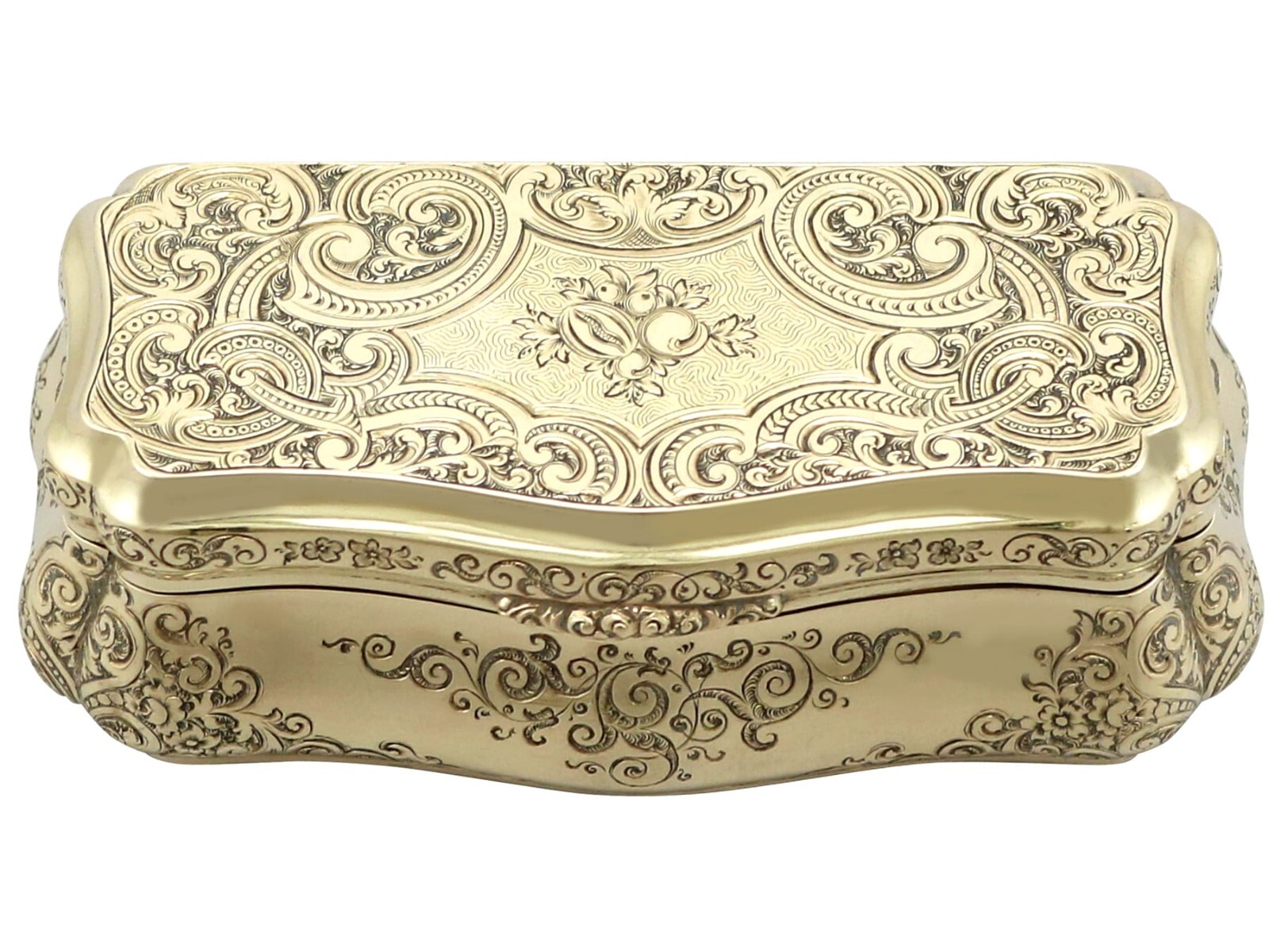Antique German 14k Gold Snuff Box Circa 1850 Antique German 14k Gold Snuff Box Circa 1850