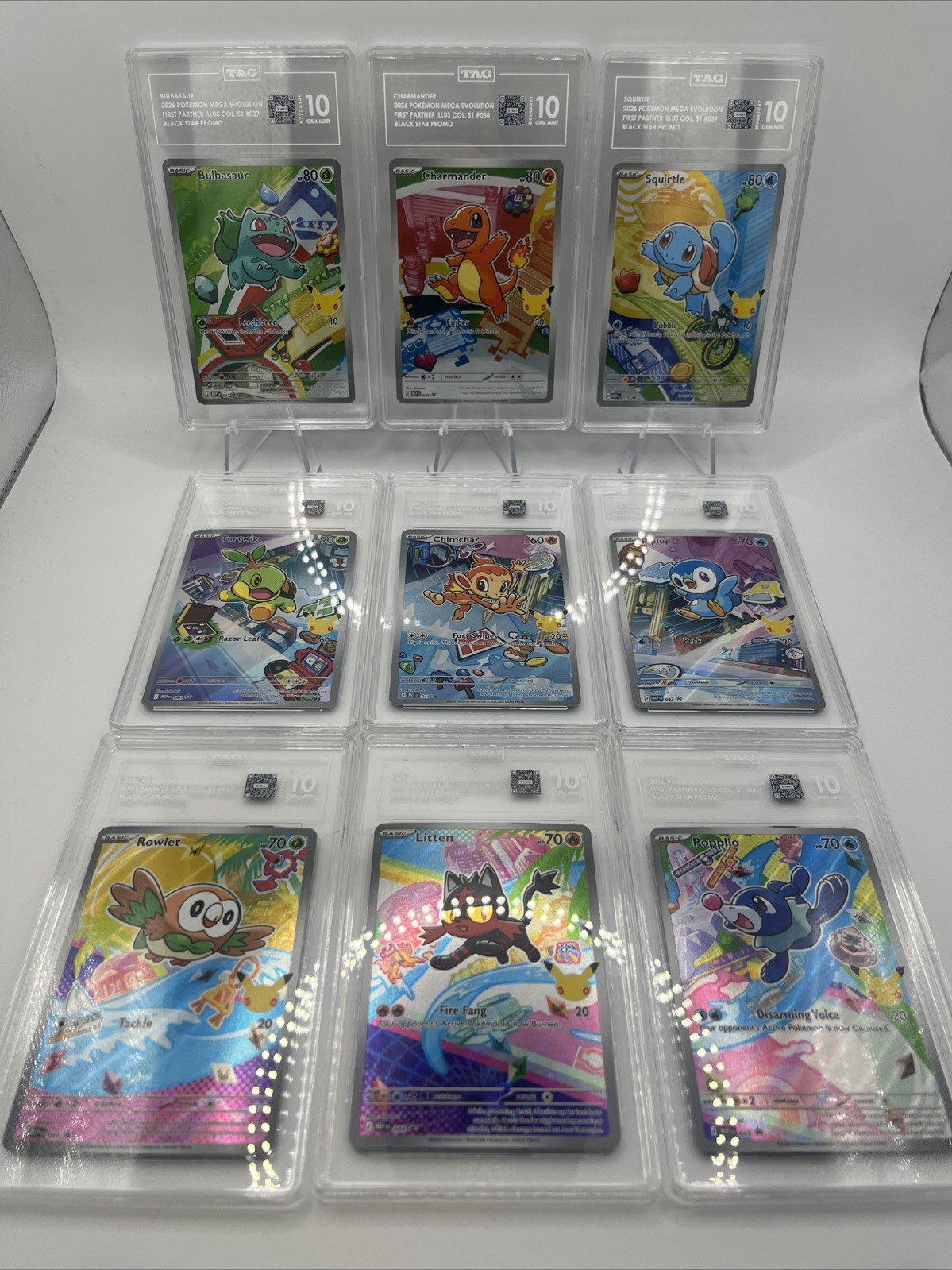 Pokemon First Partners ‼️COMPLETE SET‼️(TAG 10) Pokemon First Partners ‼️COMPLETE SET‼️(TAG 10)