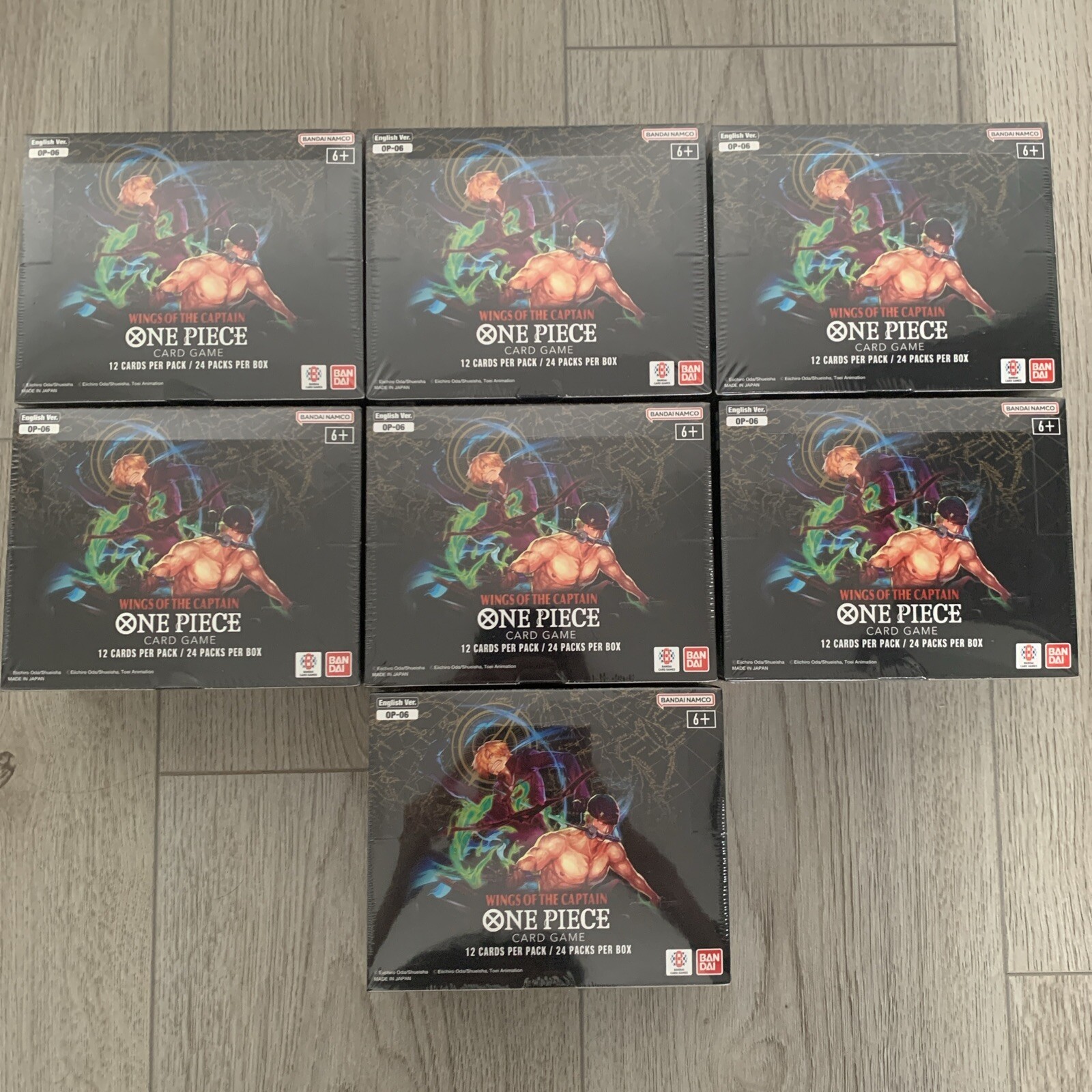 X7 One Piece OP-06 Wings of the Captain⚡️| Sealed Booster Box✅|FAST SHIP✅| GSP🌍 X7 One Piece OP-06 Wings of the Captain⚡️| Sealed Booster Box✅|FAST SHIP✅| GSP🌍