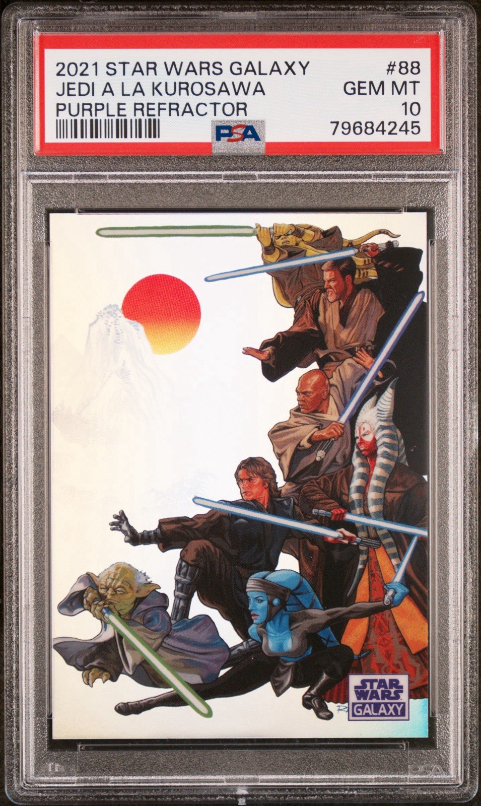 2021 Topps Star Wars Chrome Galaxy A La Kurosawa #88 Purple /25 PSA 10 Pop 1 