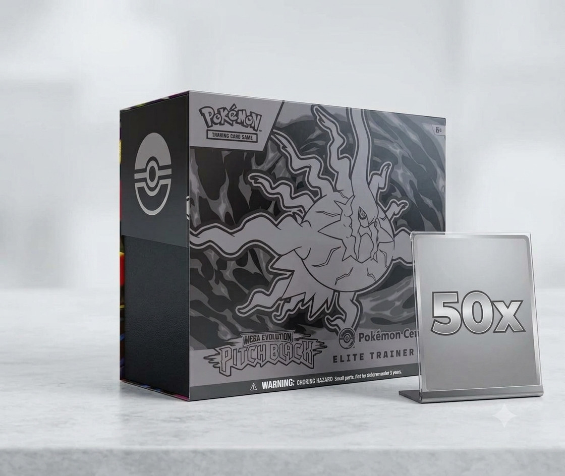 BULK 100x Pokemon Center Pitch Black Pokemon Center Elite Trainer Box EU BUYER