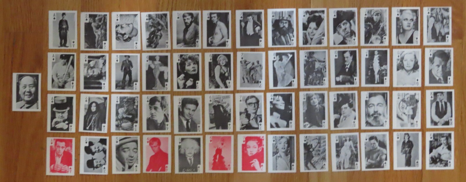 Rare 1969 Globe Import 53 PLAYING CARDS Complete MARILYN MONROE BARBRA STREISAND