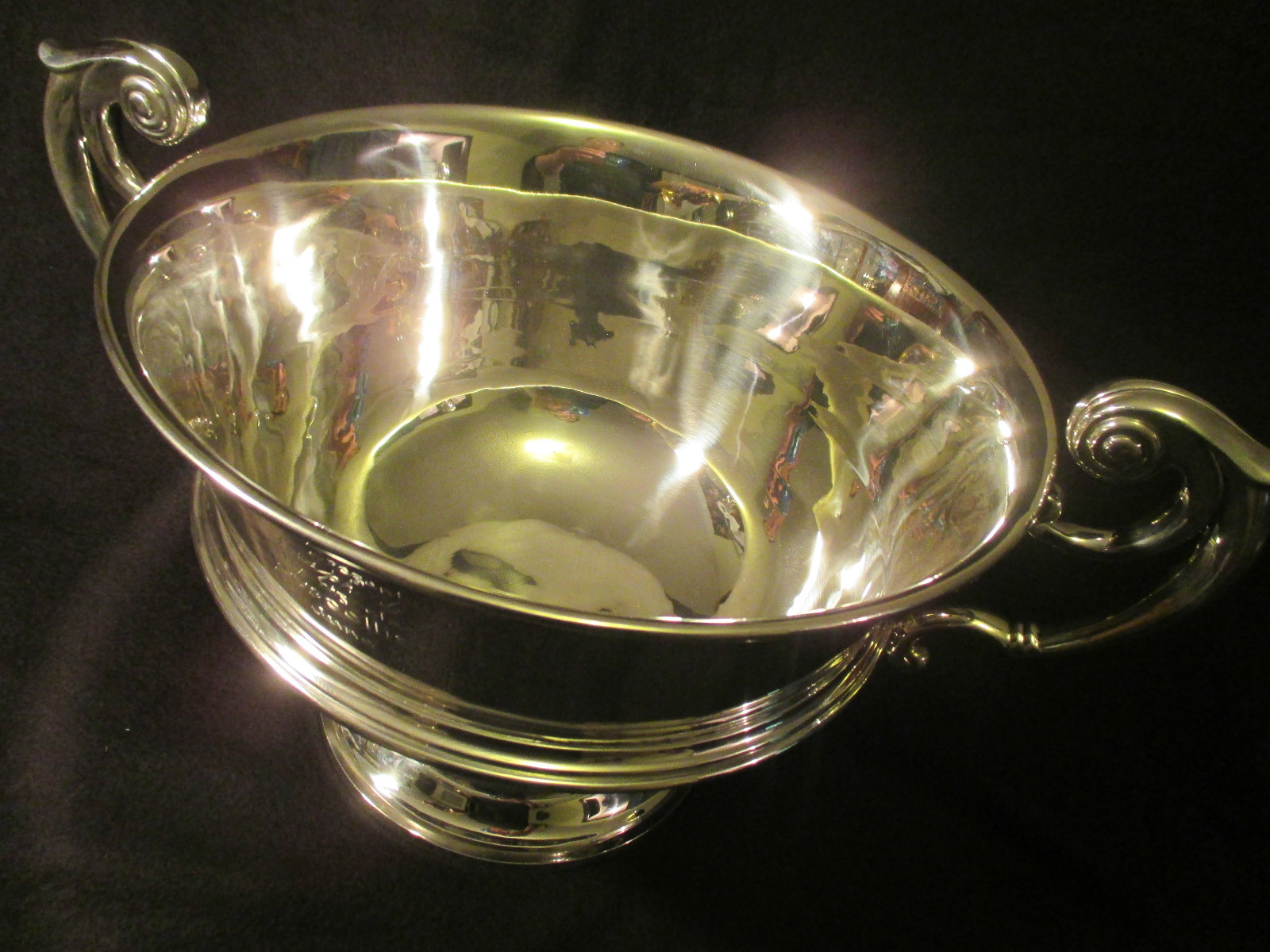 PORCELLIAN CLUB harvard nyc sterling silver trophy bowl FDR white house wash dc PORCELLIAN CLUB harvard nyc sterling silver trophy bowl FDR white house wash dc