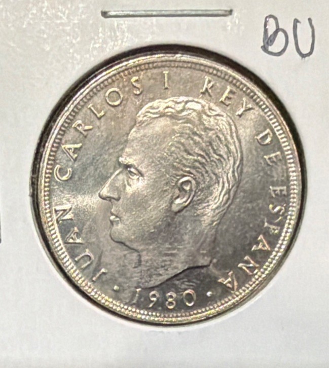 1980(80)Spain 25 Pesetas HIGH GRADE Copper Nickel Coin-‘82 FIFA World Cup-KM#818 1980(80)Spain 25 Pesetas HIGH GRADE Copper Nickel Coin-‘82 FIFA World Cup-KM#818