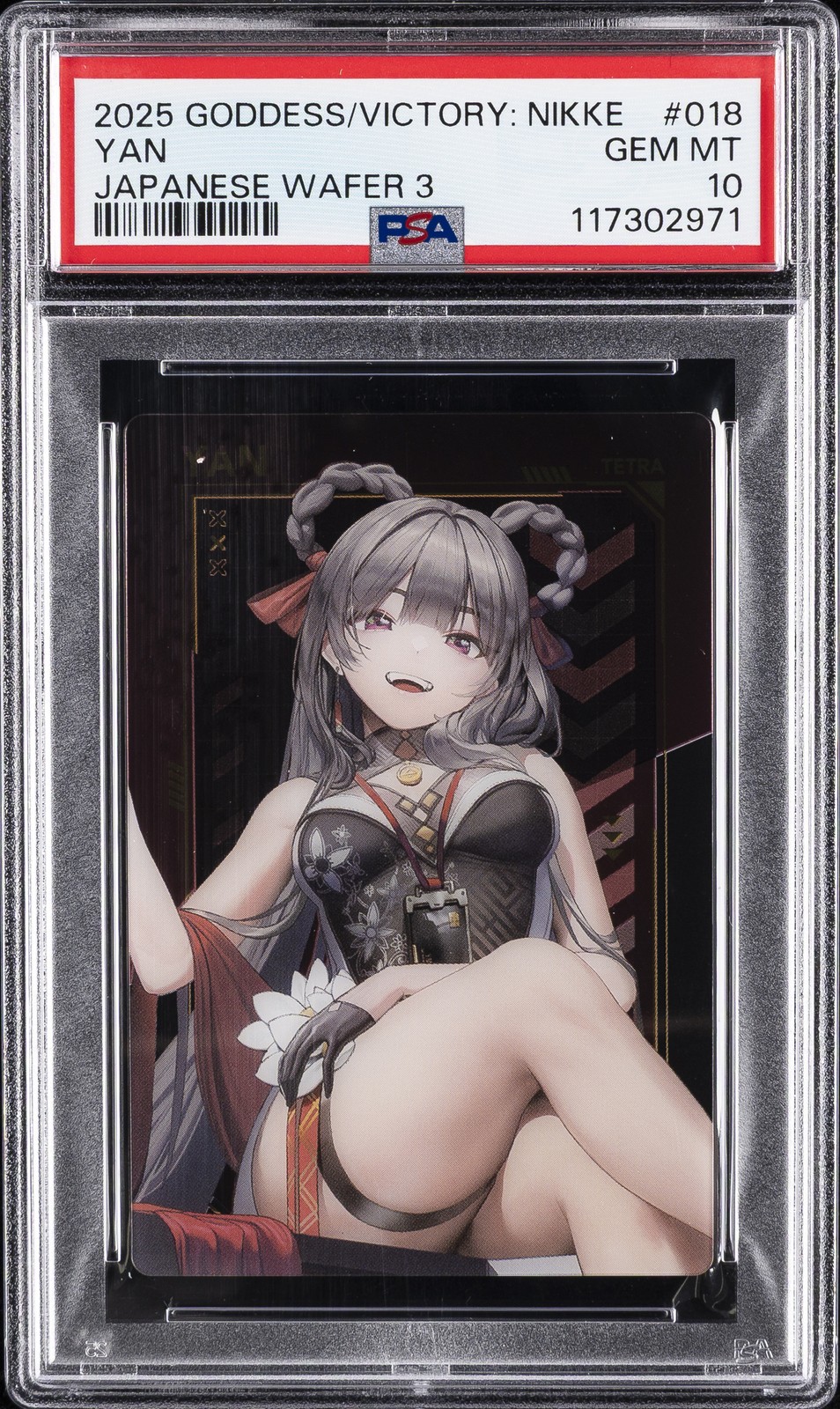 2025 GODDESS OF VICTORY: NIKKE JPN WAFER 3 #018 YAN PSA 10 2025 GODDESS OF VICTORY: NIKKE JPN WAFER 3 #018 YAN PSA 10