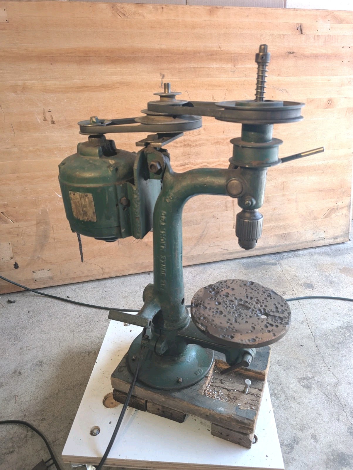 Antique Burke Tool Co drill press bench top gunsmith Mining Rare Drill Antique Burke Tool Co drill press bench top gunsmith Mining Rare Drill
