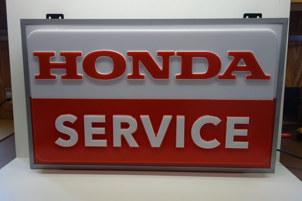 HONDA SERVICE PAN FORMED, EMBOSSED & EXTRUSION DEALER COUNTER SIGN 20