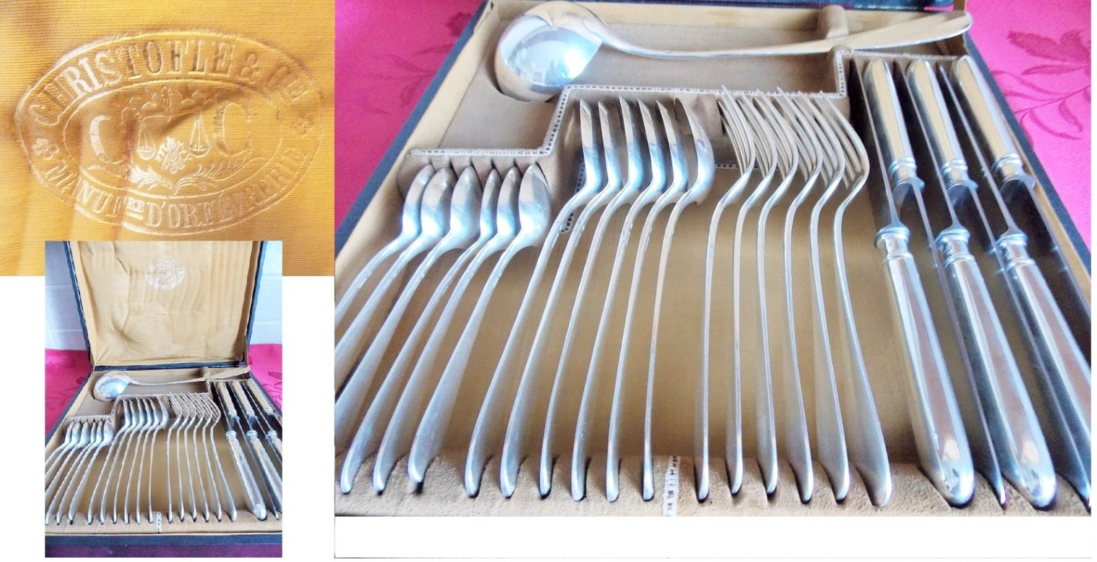 Christofle, vintage cutlery set 1930's Christofle, vintage cutlery set 1930's