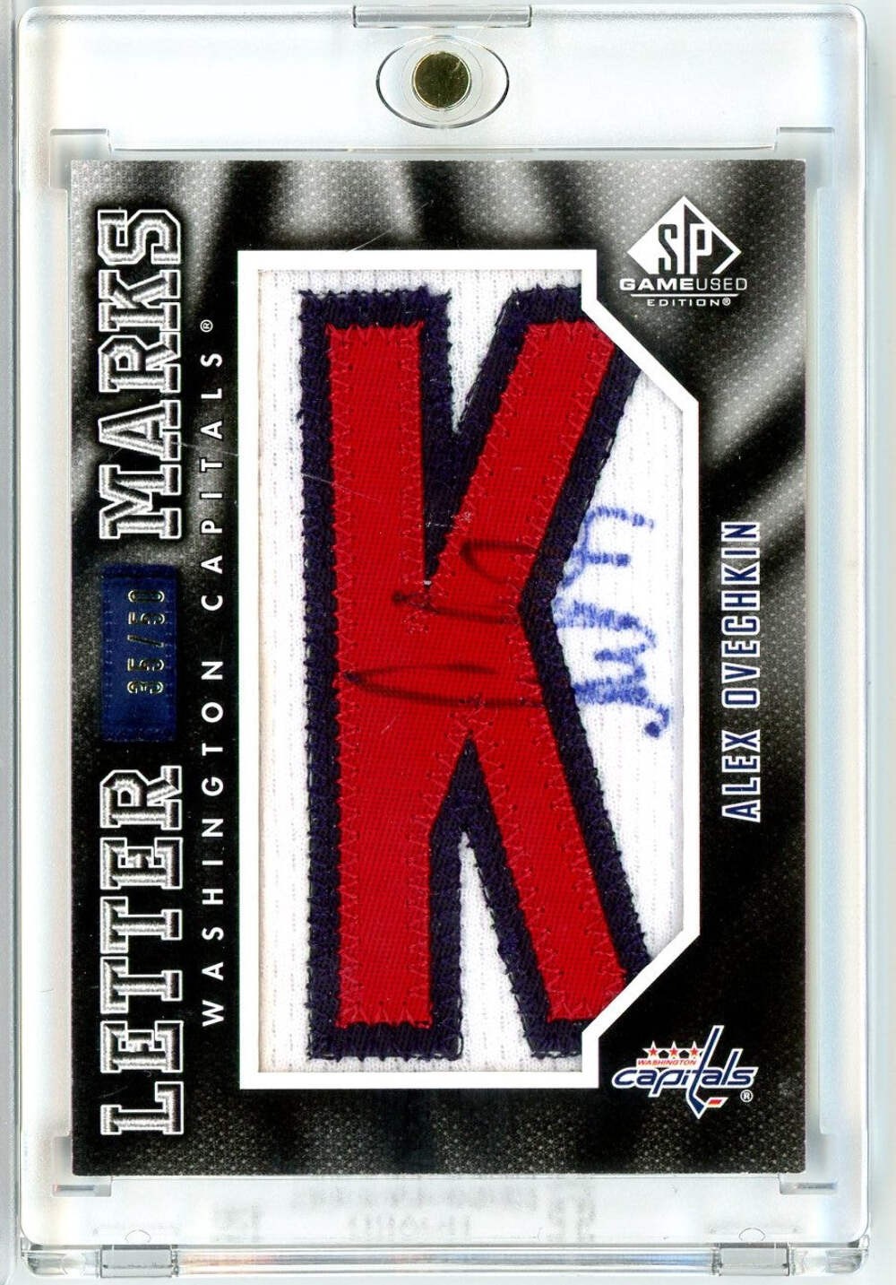 2010 SP Game Used Alexander Alex Ovechkin #LM-AO /50 Relic Autograph Auto Hockey