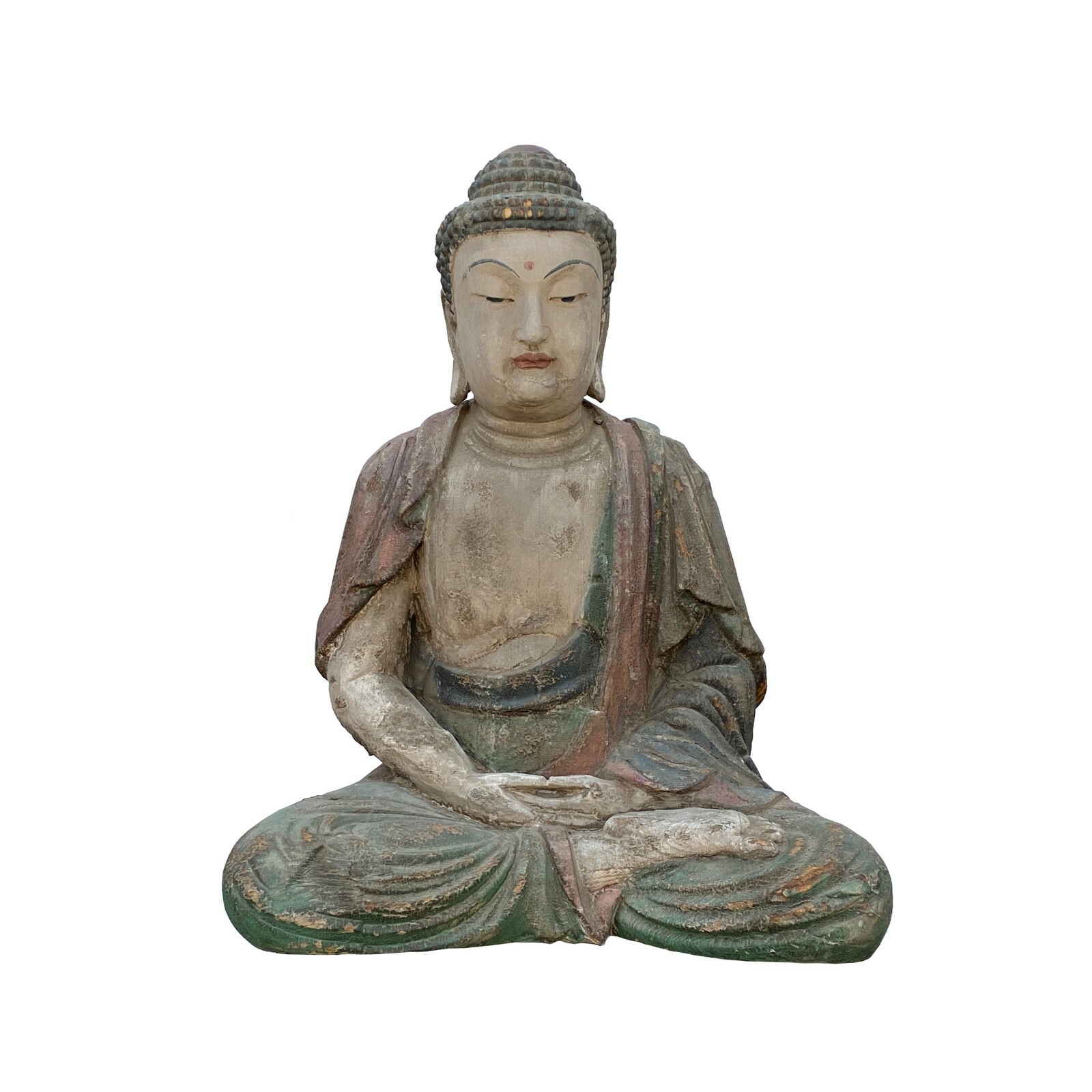 Large Chinese Rustic Wood Sitting Meditation Shakyamuni Buddha Statue ws1573 Large Chinese Rustic Wood Sitting Meditation Shakyamuni Buddha Statue ws1573