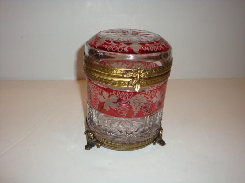 50% CLEARANCE $5000 RARE IMPORTANT CRANBERRY CRYSTAL BRONZE BOX CIRCA 1900 50% CLEARANCE $5000 RARE IMPORTANT CRANBERRY CRYSTAL BRONZE BOX CIRCA 1900