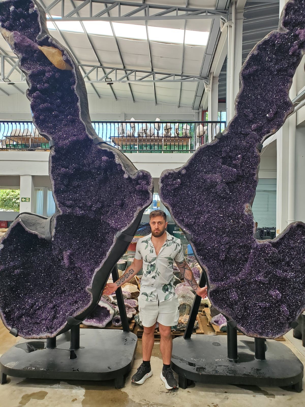 The Tallest Amethyst Geode Pair In The World*** Mined in Uruguay The Tallest Amethyst Geode Pair In The World*** Mined in Uruguay