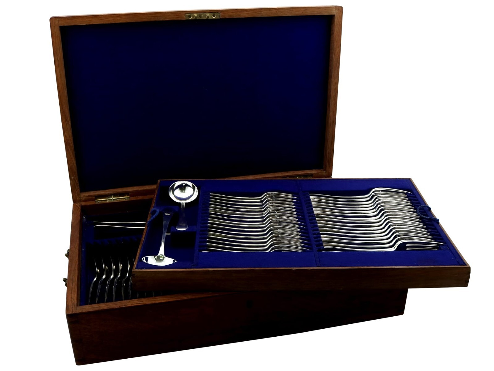 Antique Edwardian Sterling Silver Canteen of Cutlery (1906) Antique Edwardian Sterling Silver Canteen of Cutlery (1906)