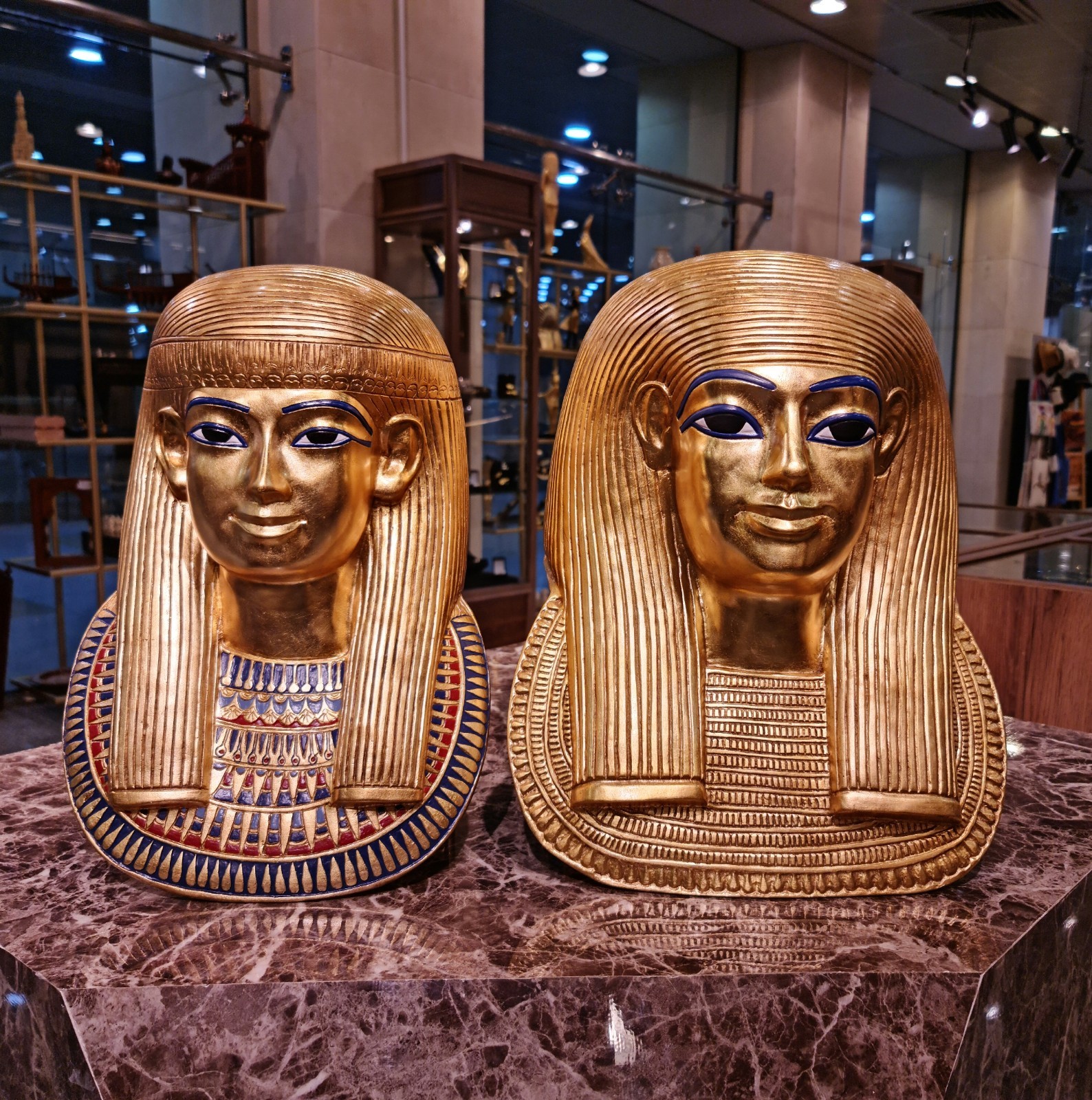 Limited Edition Yuya and Thuya Funerary Masks Museum Quality Egyptian Artifact Limited Edition Yuya and Thuya Funerary Masks Museum Quality Egyptian Artifact