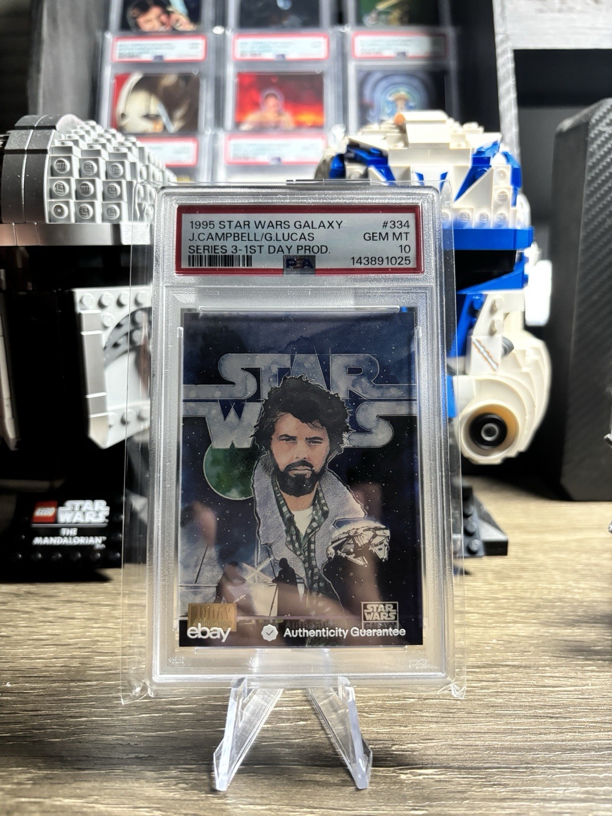 Topps 1995 Star Wars Galaxy Series 3 Joseph Campbell George Lucas #334 Rare 💎📈
