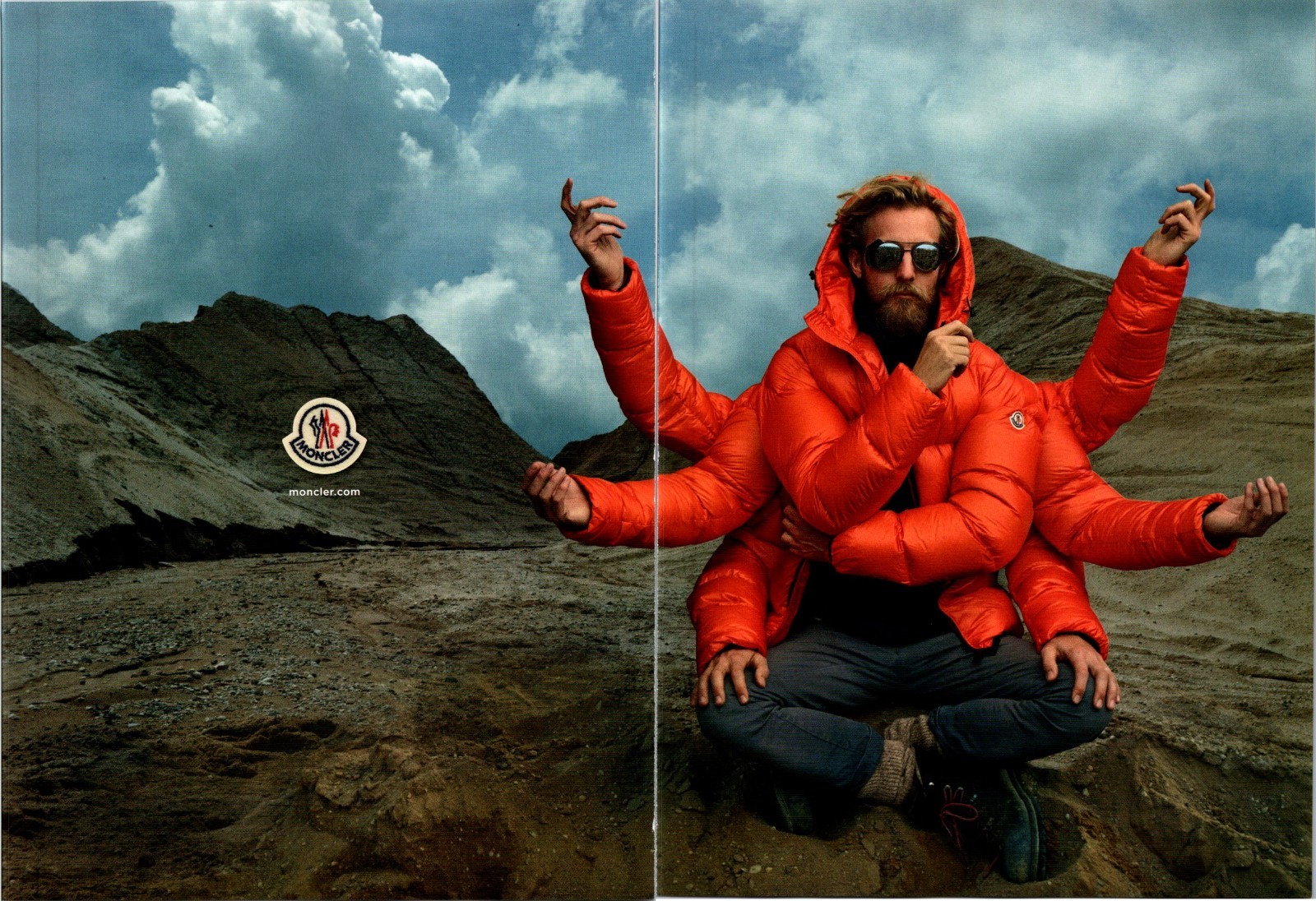 2014 • MONCLER Clothing jacket Print Ad • 2000's Fashion FA.25 2014 • MONCLER Clothing jacket Print Ad • 2000's Fashion FA.25