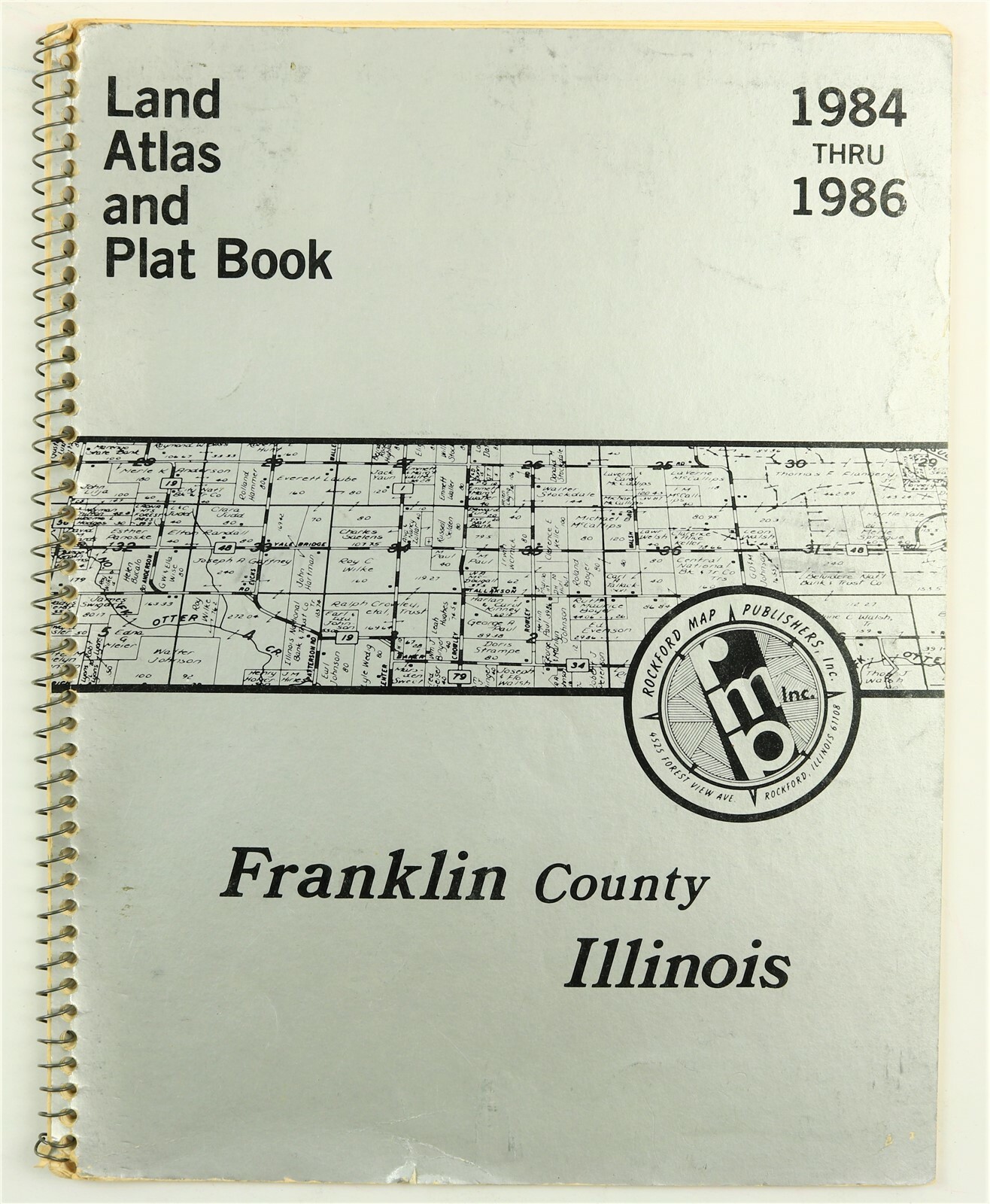 Franklin County Illinois Benton West Frankfort IL 1984 1985 1986 Atlas Plat Book