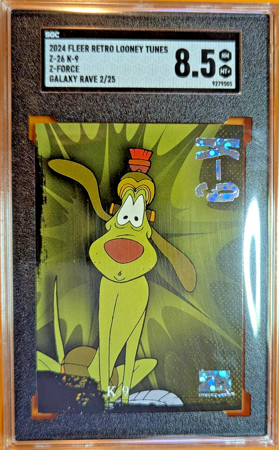2024 Fleer Retro Looney Tunes #Z-26 K-9 Z-Force Galaxy Rave #2/25 SSP SGC Pop 1 2024 Fleer Retro Looney Tunes #Z-26 K-9 Z-Force Galaxy Rave #2/25 SSP SGC Pop 1