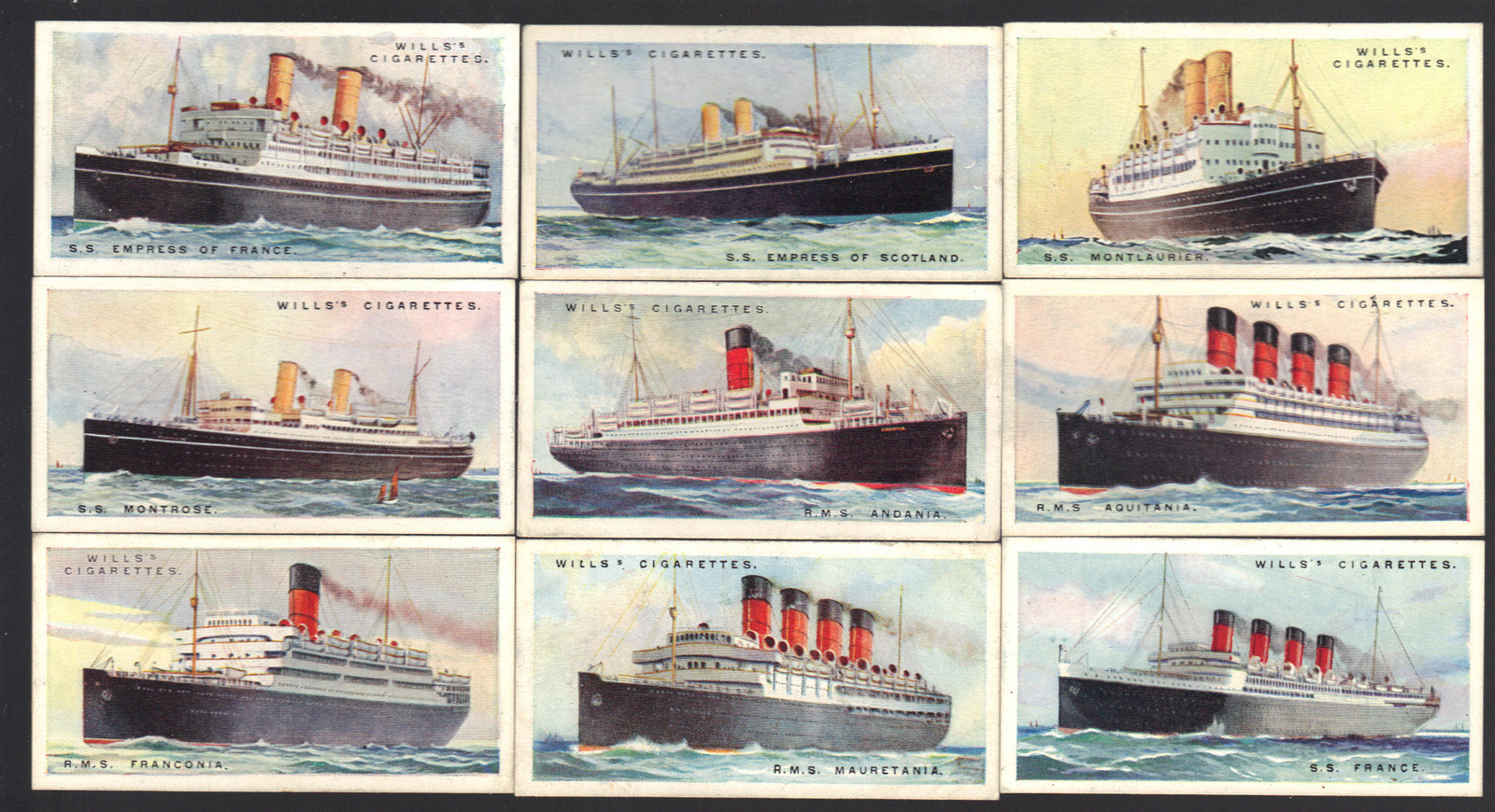 CIGARETTE CARDS.Wills Tobacco (NZ).MERCHANT SHIPS OF THE WORLD.(1925).(Set 50). CIGARETTE CARDS.Wills Tobacco (NZ).MERCHANT SHIPS OF THE WORLD.(1925).(Set 50).