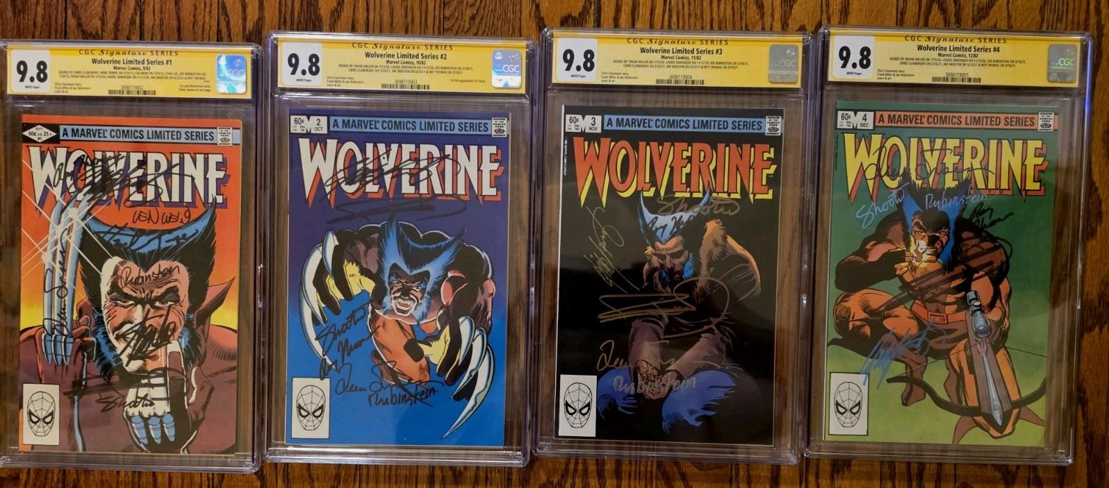 wolverine limited series 1-4 ALL 9.8 SIG SERIES wolverine limited series 1-4 ALL 9.8 SIG SERIES