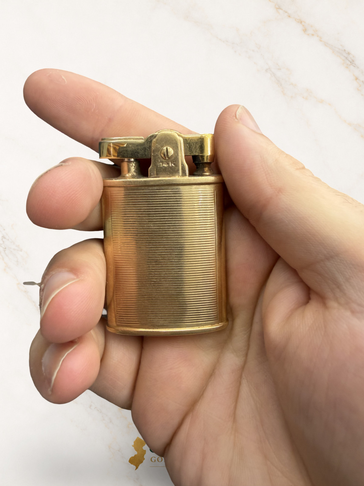 RARE Vintage 14k Gold RONSON “BANKER” Lighter RARE Vintage 14k Gold RONSON “BANKER” Lighter