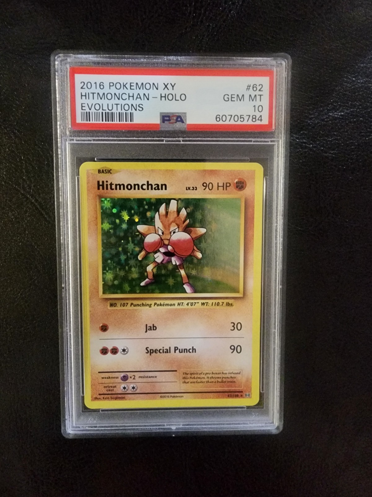 2016 Evolutions Hitmonchan 62 Holo PSA 10 POP 7 2016 Evolutions Hitmonchan 62 Holo PSA 10 POP 7