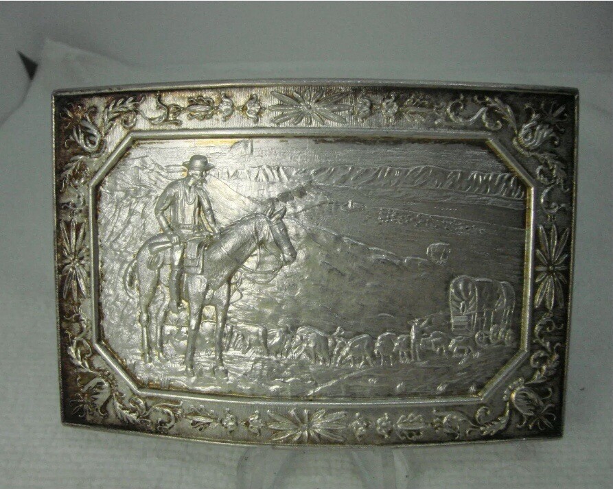 Rare Sterling Silver Belt Buckle rothschild mint zurich  187g