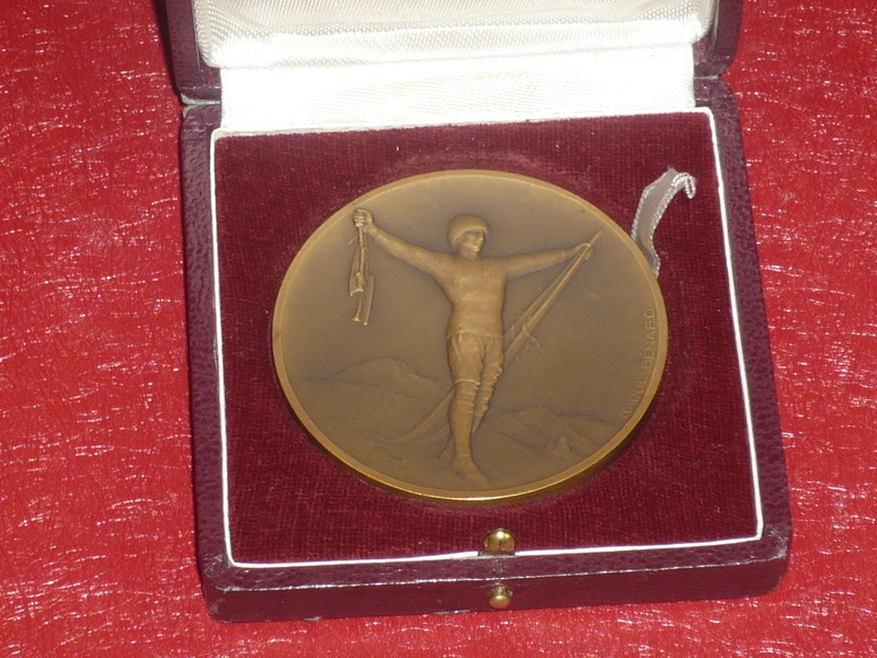 [Coll. J. Domard Sport] Medal Olympic Games 1ST WINTER GAMES CHAMONIX 1924