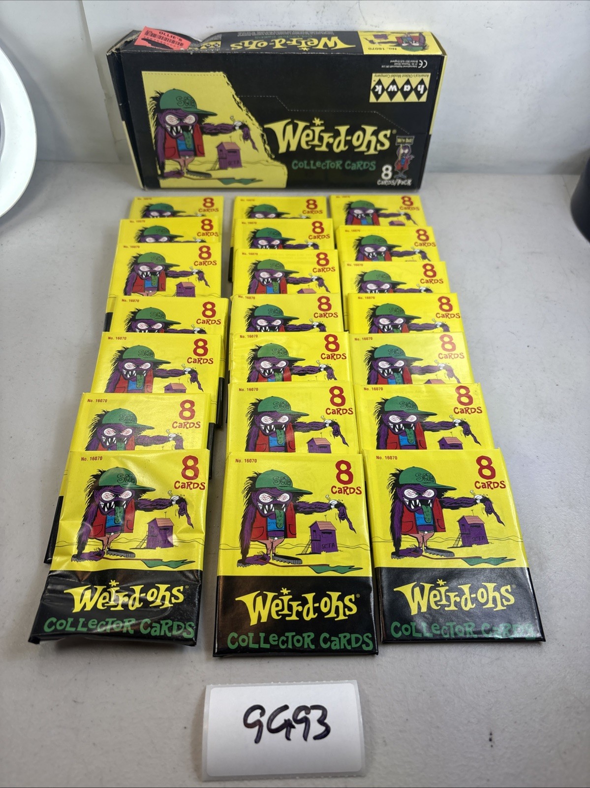 NEW 2007 Weird-Ohs Collector Cards Box 21 Packs 16070 Rat Fink Hawk 9G93