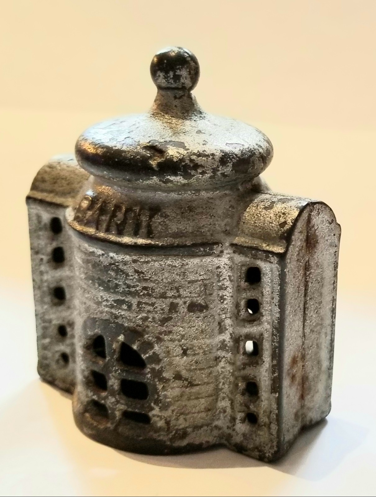 Vintage Cast Iron Still Bank Building Kenton Presto AC Williams c1911