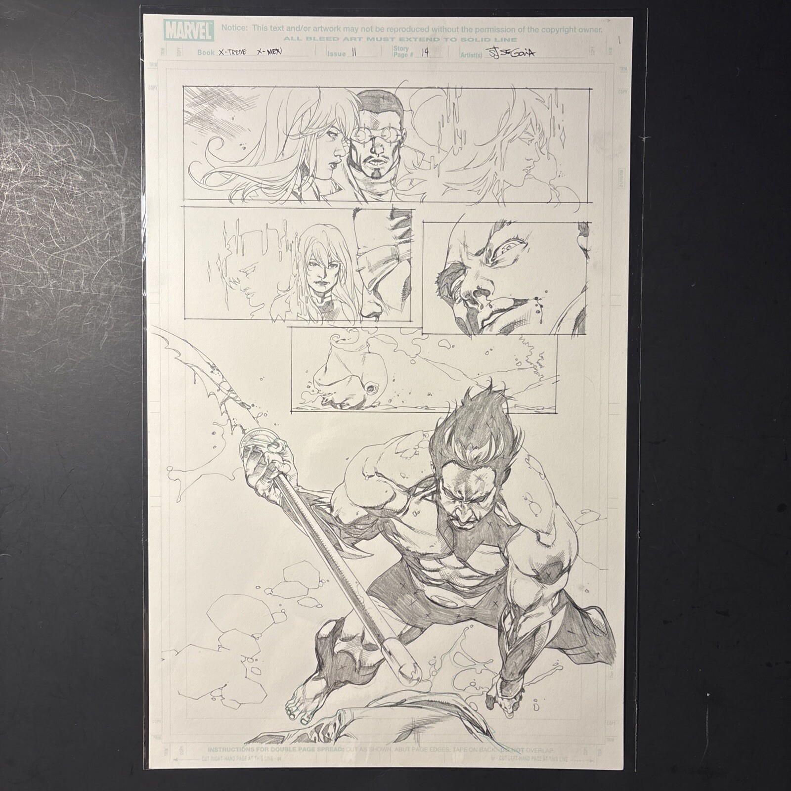 X-Treme X-Men Original Art page by Stephen Segovia Issue #11 Page 14