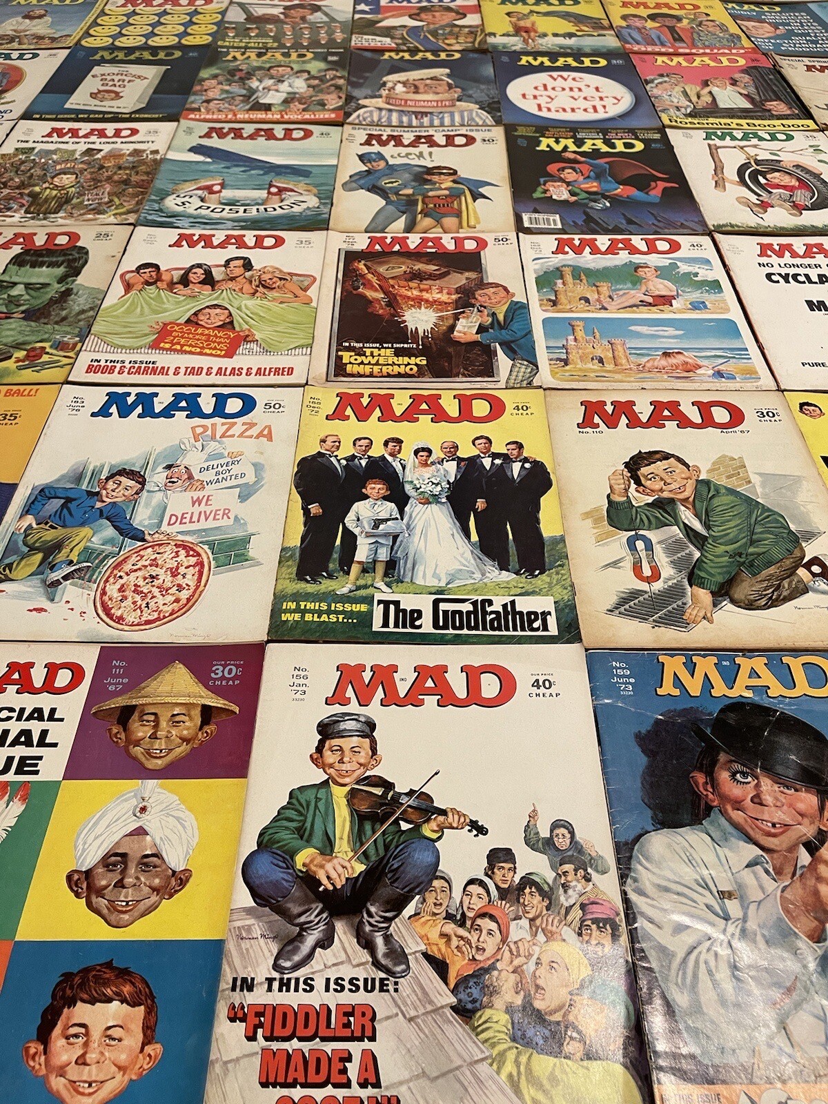 Mad Magazine Lot 1960s & 1970s Mad Magazine Lot 1960s & 1970s