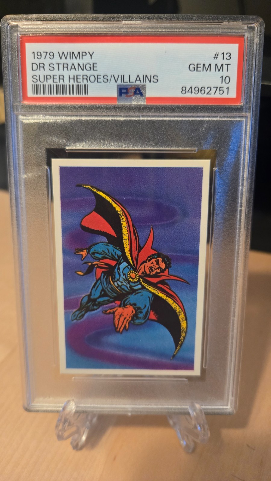 1979 Mr. Wimpy's Marvel Super Heroes / Villains - #13 Doctor Strange - PSA 10 1979 Mr. Wimpy's Marvel Super Heroes / Villains - #13 Doctor Strange - PSA 10
