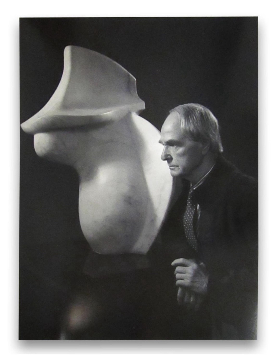 Yousuf Karsh Henry Moore 38x29 Silver Print 100% Original Yousuf Karsh Henry Moore 38x29 Silver Print 100% Original