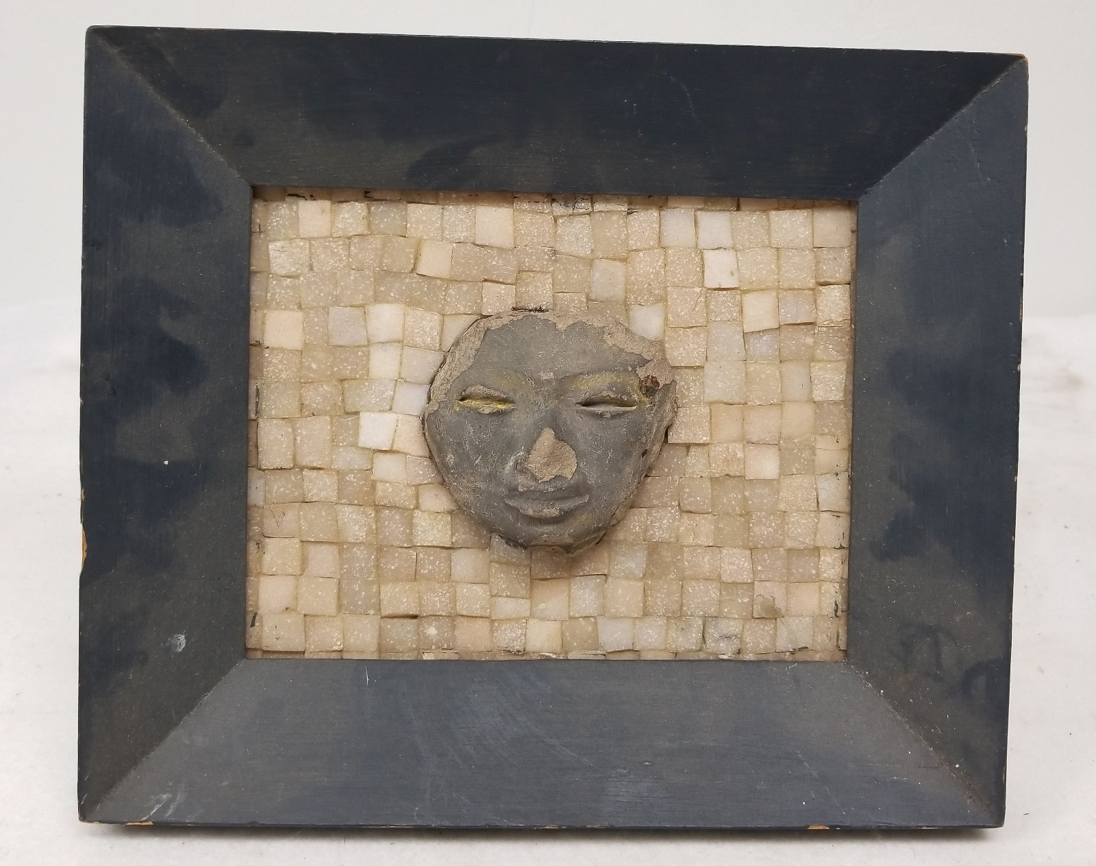 Antique Vintage Mexican Teotihuacan Mask Head Souvenir Aztec Maya Olmec