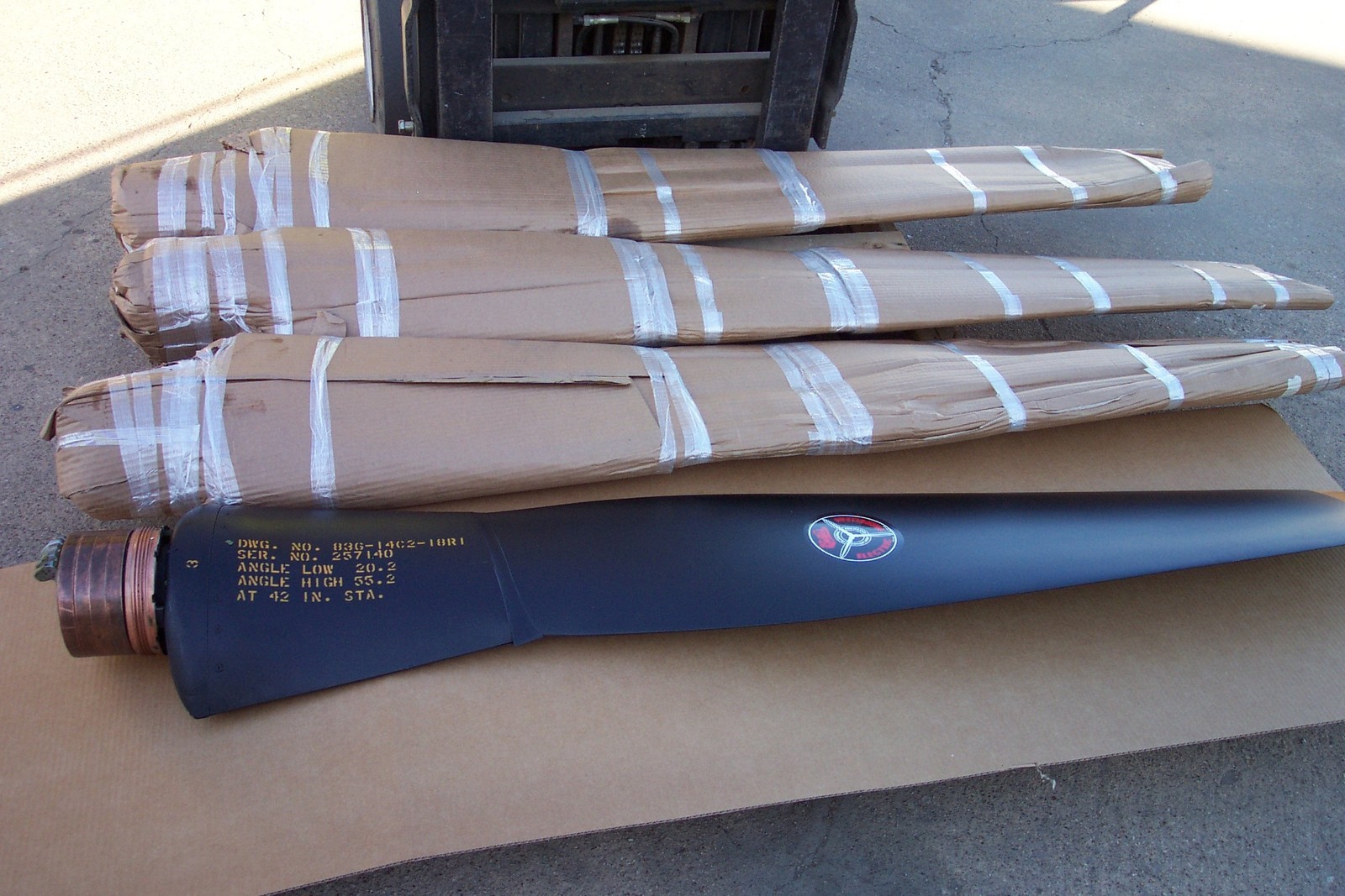 RARE WWII Republic P-47 Thunderbolt Curtiss Electric Aircraft Propeller Blades