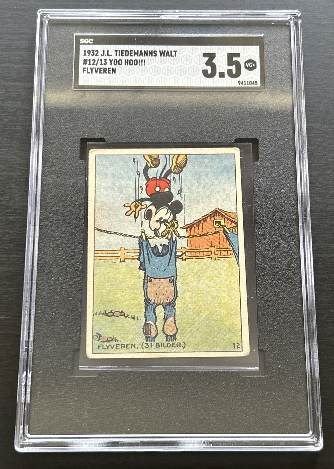1932 Mickey Mouse J.L. Tiedemanns Norway Cromwell Medina Sgc 3.5 #12/13 Pop 1 1932 Mickey Mouse J.L. Tiedemanns Norway Cromwell Medina Sgc 3.5 #12/13 Pop 1