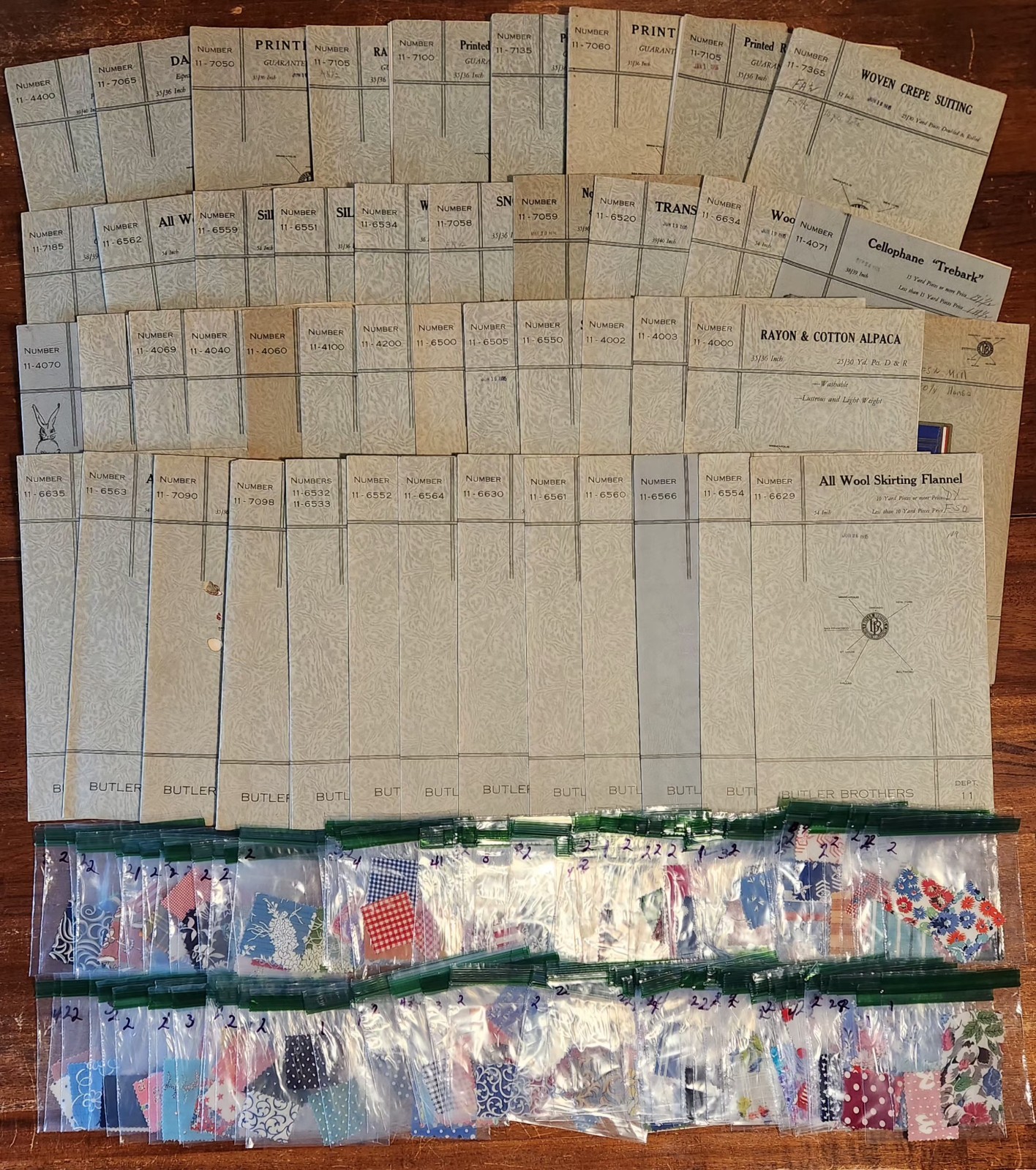 Antique Butler Brothers 1935 Fabric Sample Books Large Collection Swatch/Textile Antique Butler Brothers 1935 Fabric Sample Books Large Collection Swatch/Textile