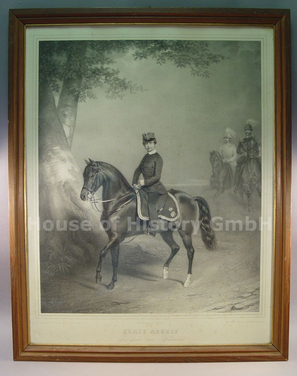 152107 Lithograph, ERNST AUGUST VON HANNOVER, Crown Prince Hussar Uniform, 1850 152107 Lithograph, ERNST AUGUST VON HANNOVER, Crown Prince Hussar Uniform, 1850